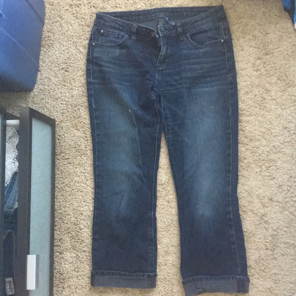 Denim capris
